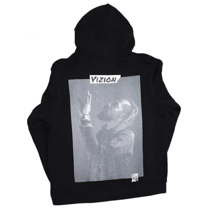 Vizion Hoodie schwarz hinten